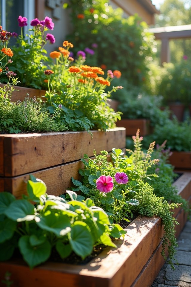 tiered vertical gardening solution