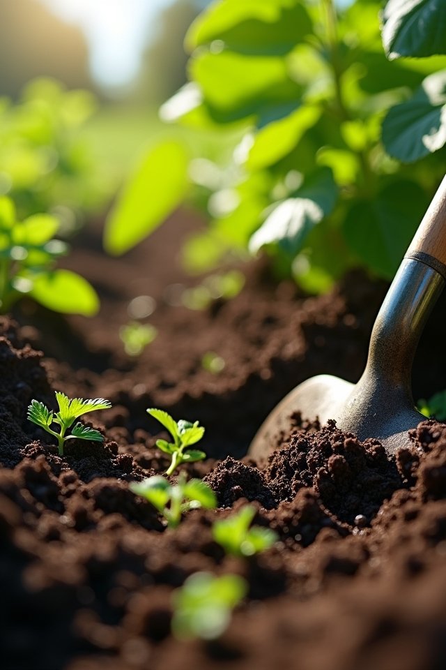 tilling soil for revitalization