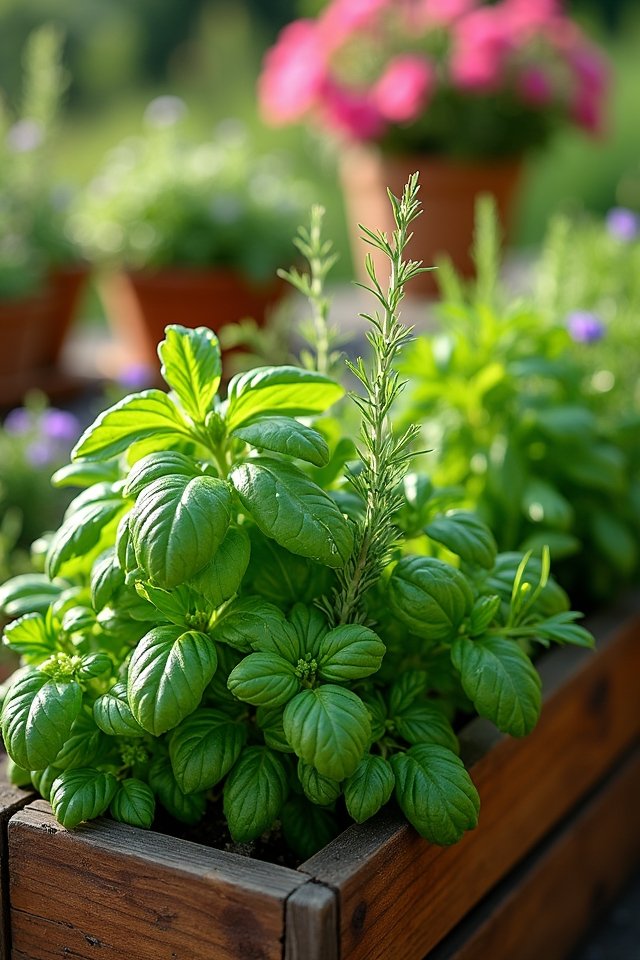 transform patio with herbs