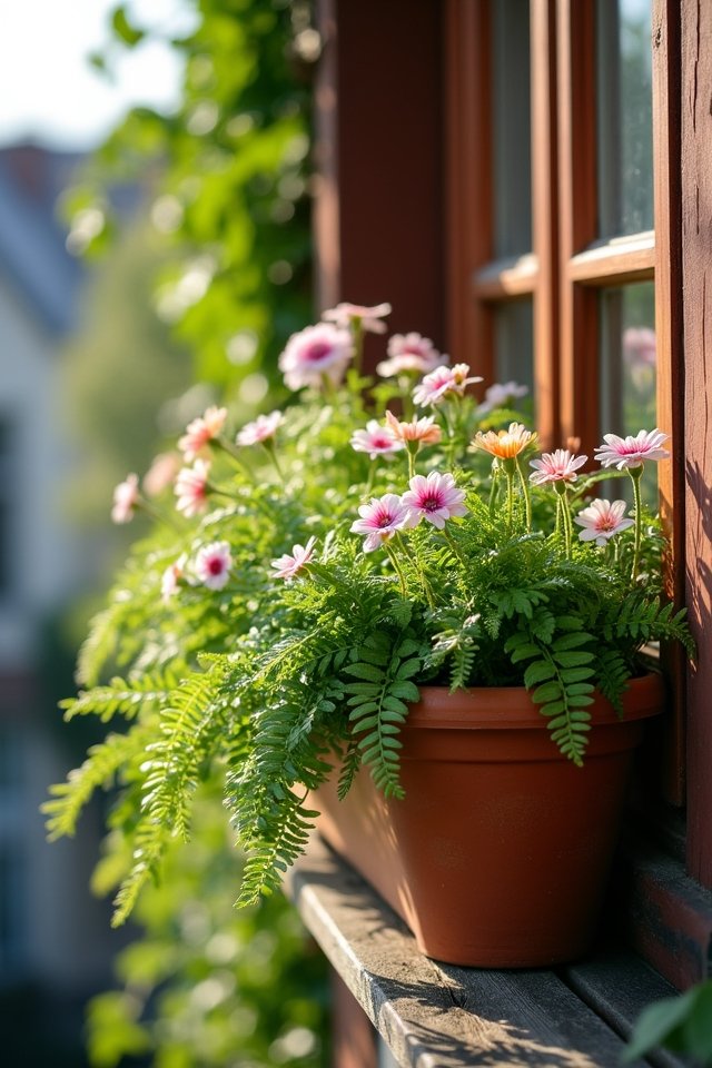 transform patio with window boxes