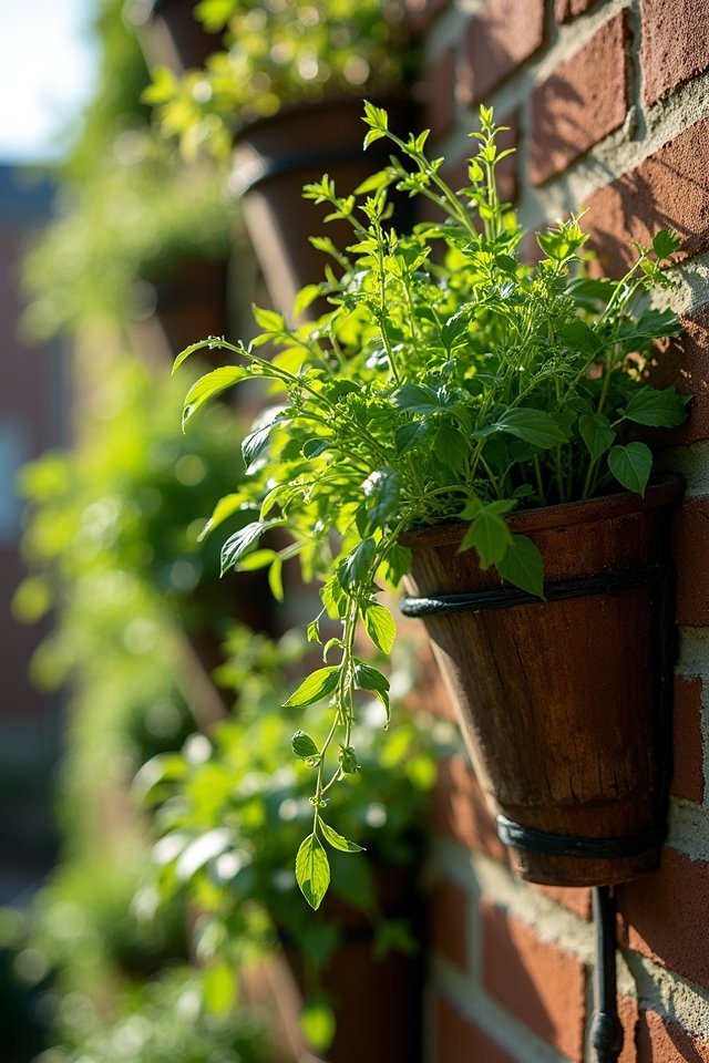 transform walls with planters