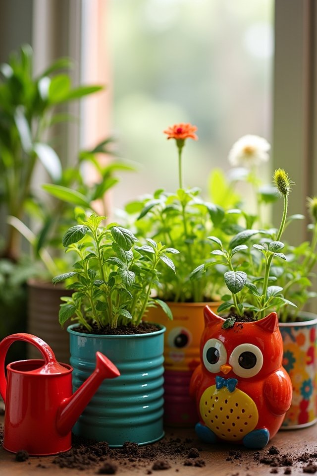 upcycled containers for gardening