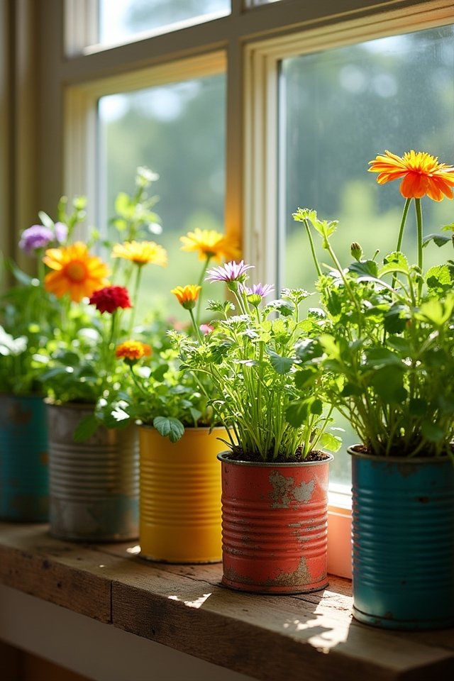 upcycled planters for summer