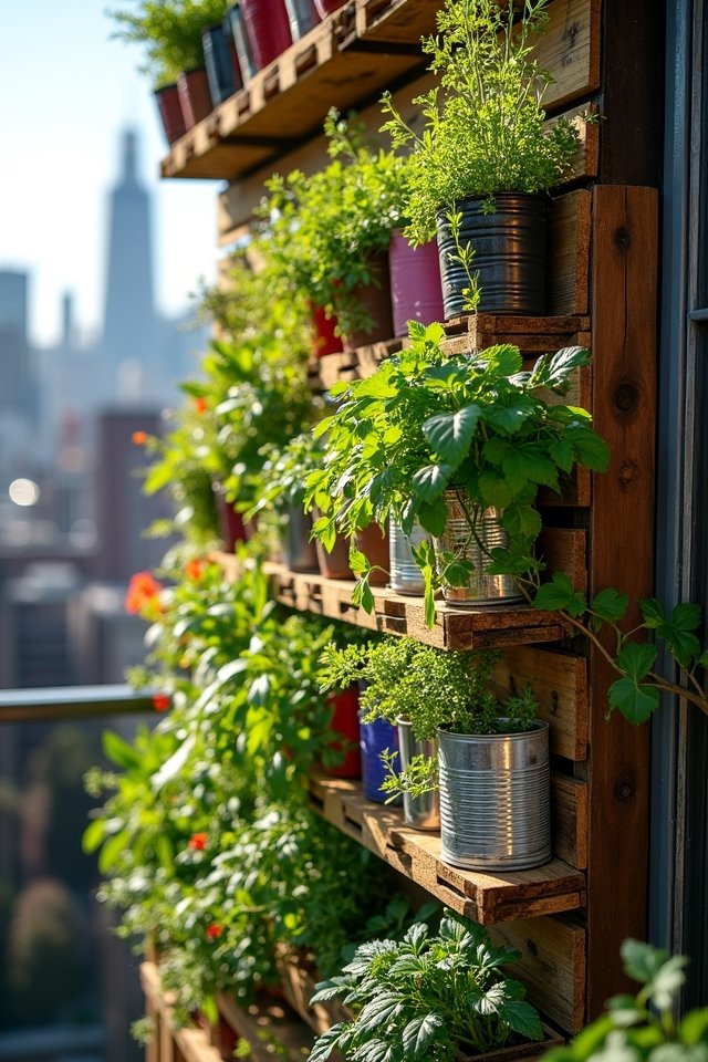 upcycled vertical gardening ideas