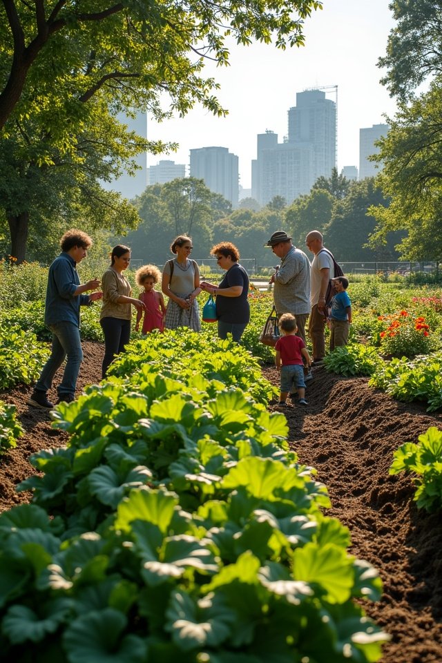 urban agriculture fosters community gardens