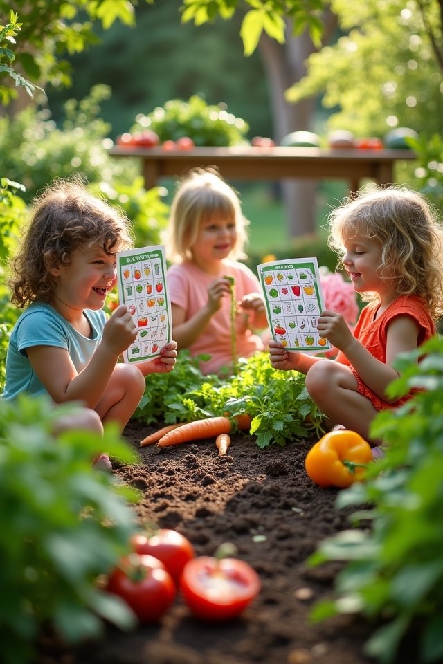 veggie exploration bingo game