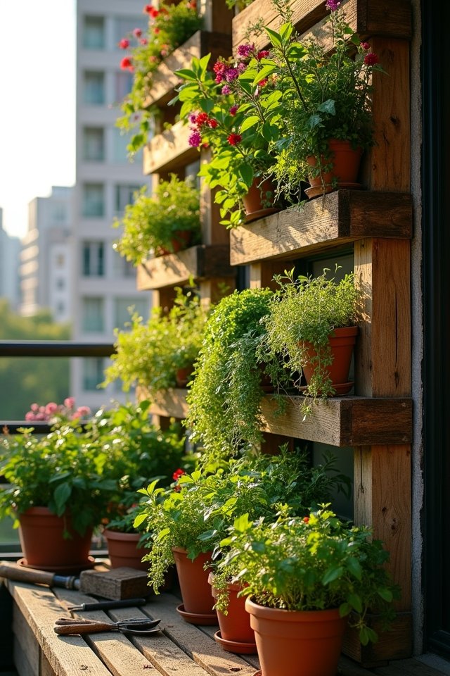 vertical garden pallet project