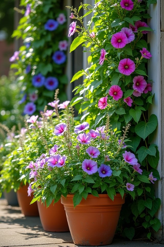 vertical gardening with climbers