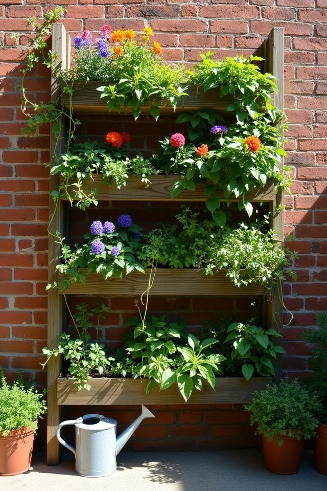 vertical gardening with trellises