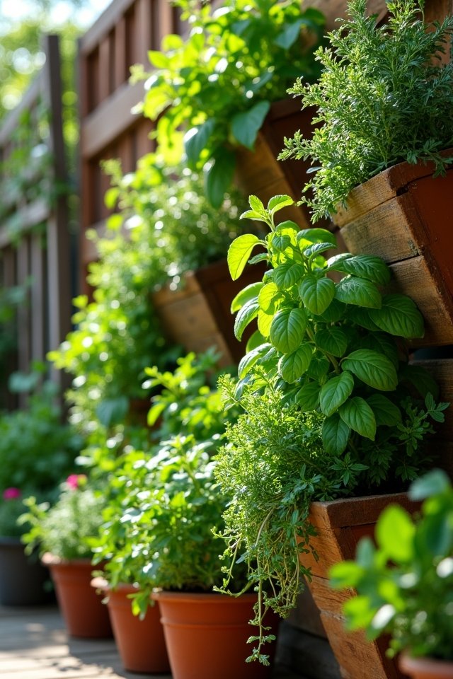 vertical herb garden transformation