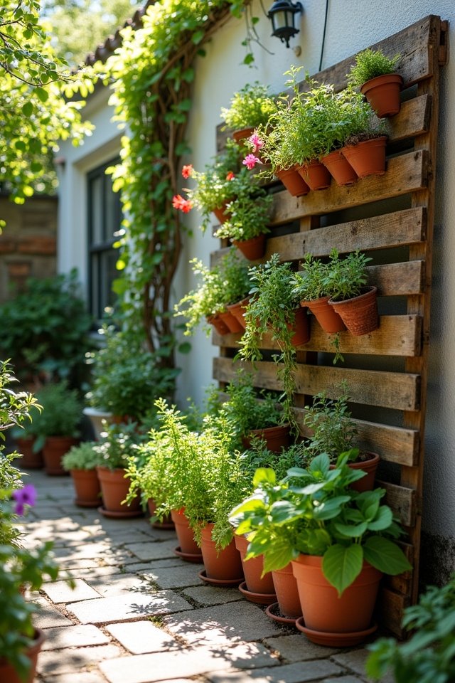vertical wall garden transformation