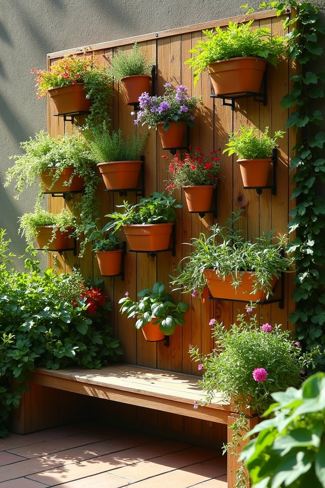 vertical wall planter ideas