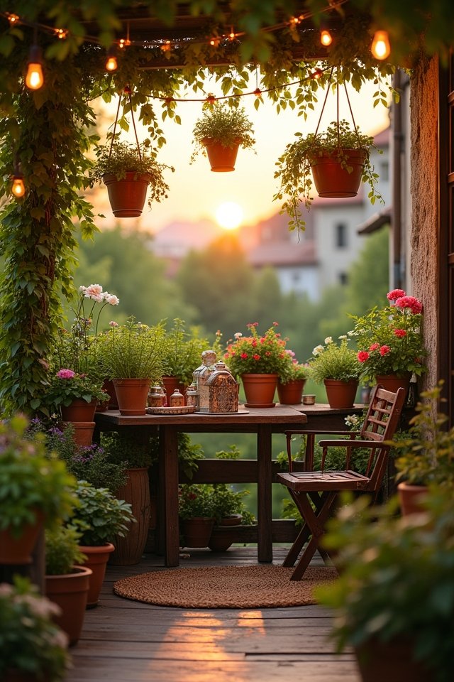 vibrant balcony garden retreat