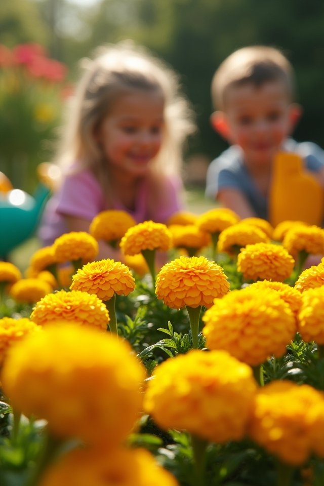 vibrant beneficial garden flowers