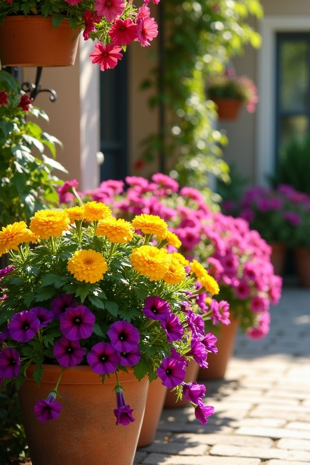 vibrant blooms for patios