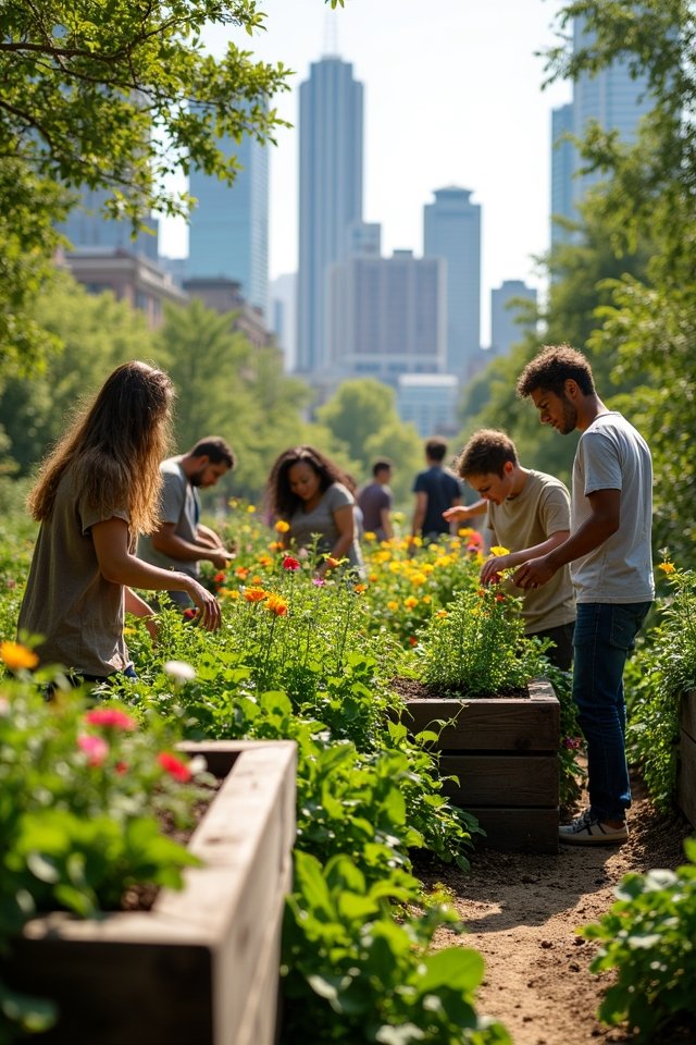 vibrant community garden transformation