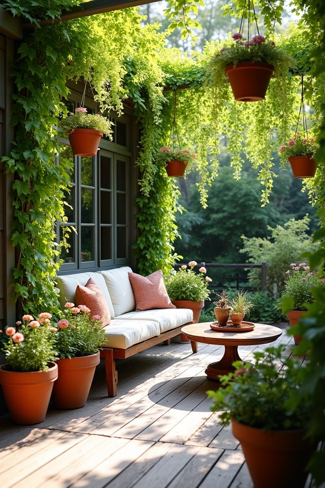 vibrant container garden retreat