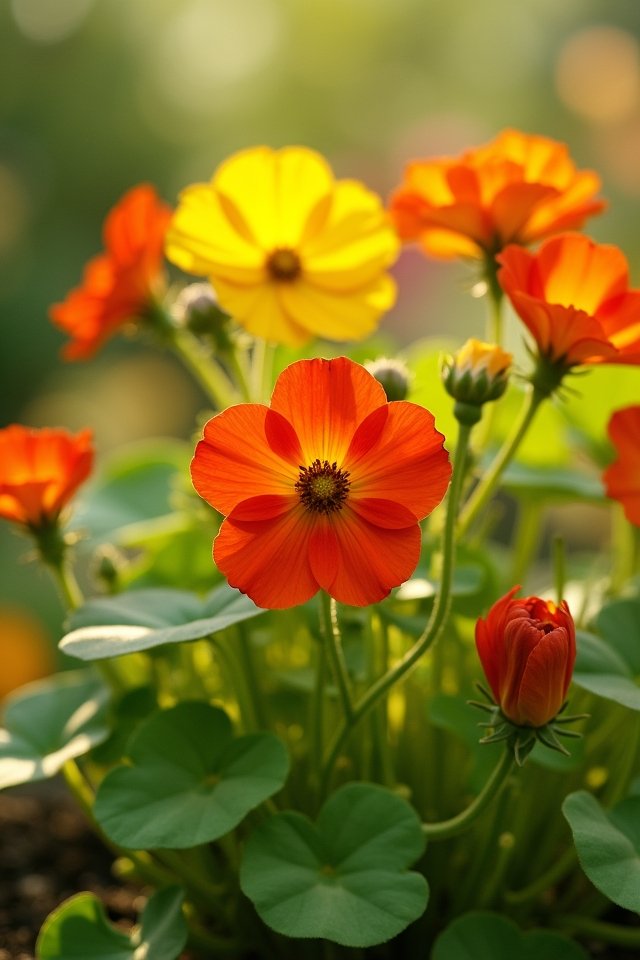 vibrant edible garden flowers