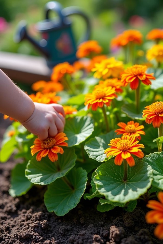 vibrant edible garden flowers