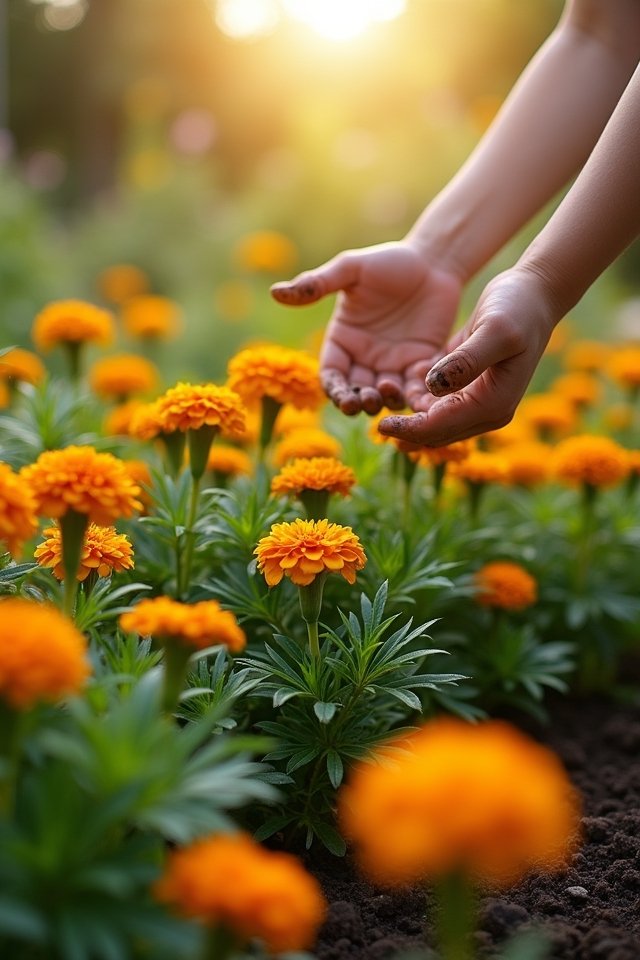vibrant marigolds brighten gardens