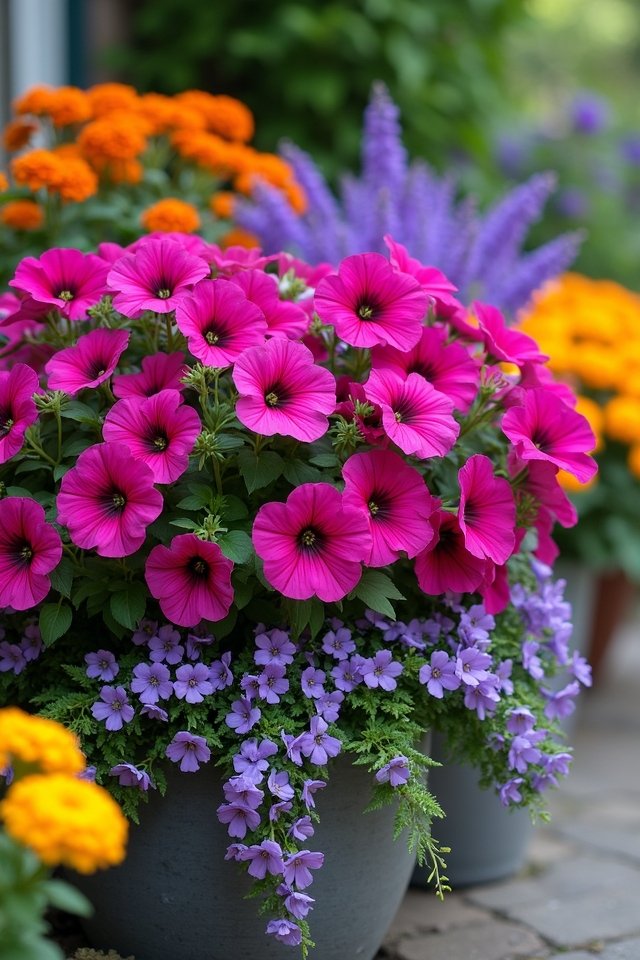 vibrant patio flowering plants