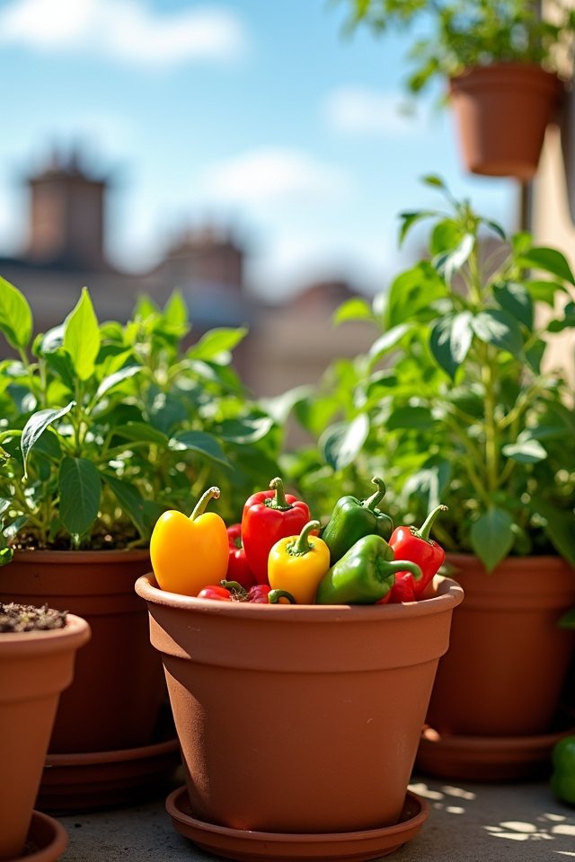 vibrant peppers for containers