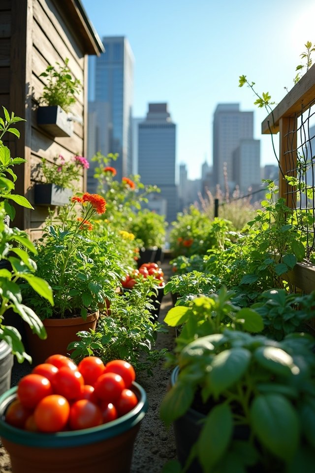 vibrant plants for urban gardens