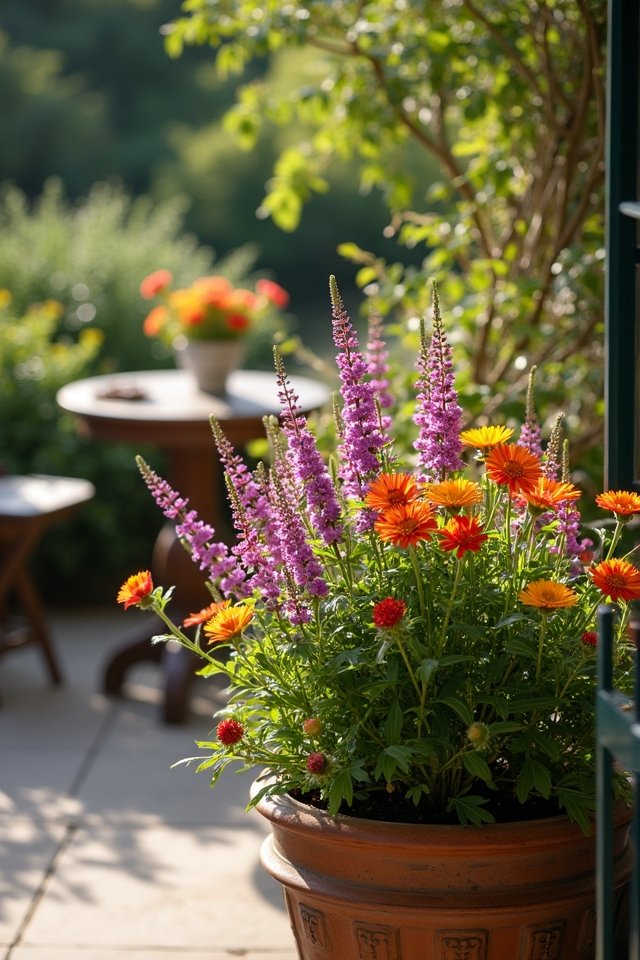 vibrant seasonal plant arrangements