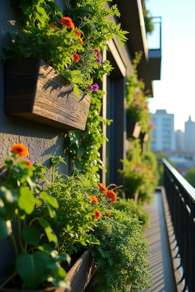 vibrant vertical greenery displays