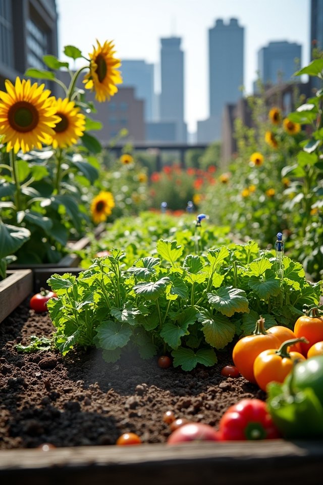water saving urban gardening techniques