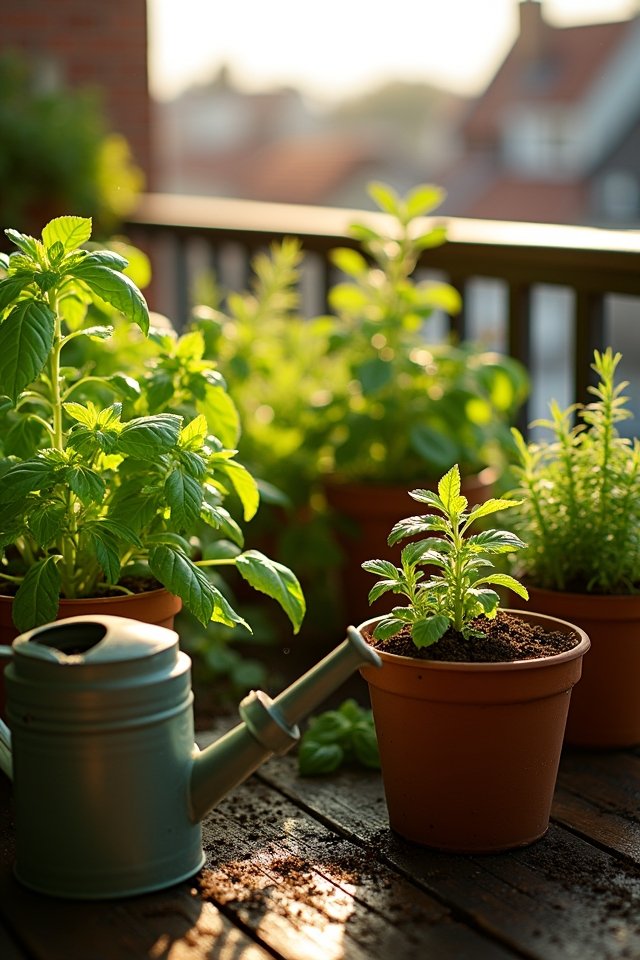 watering herbs effectively tips