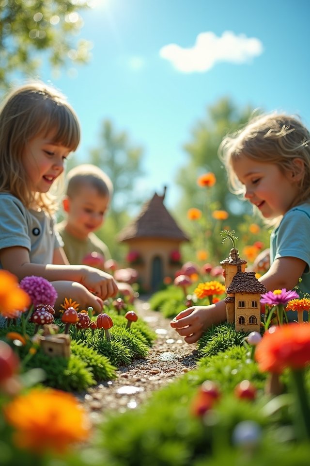 whimsical backyard fairy garden