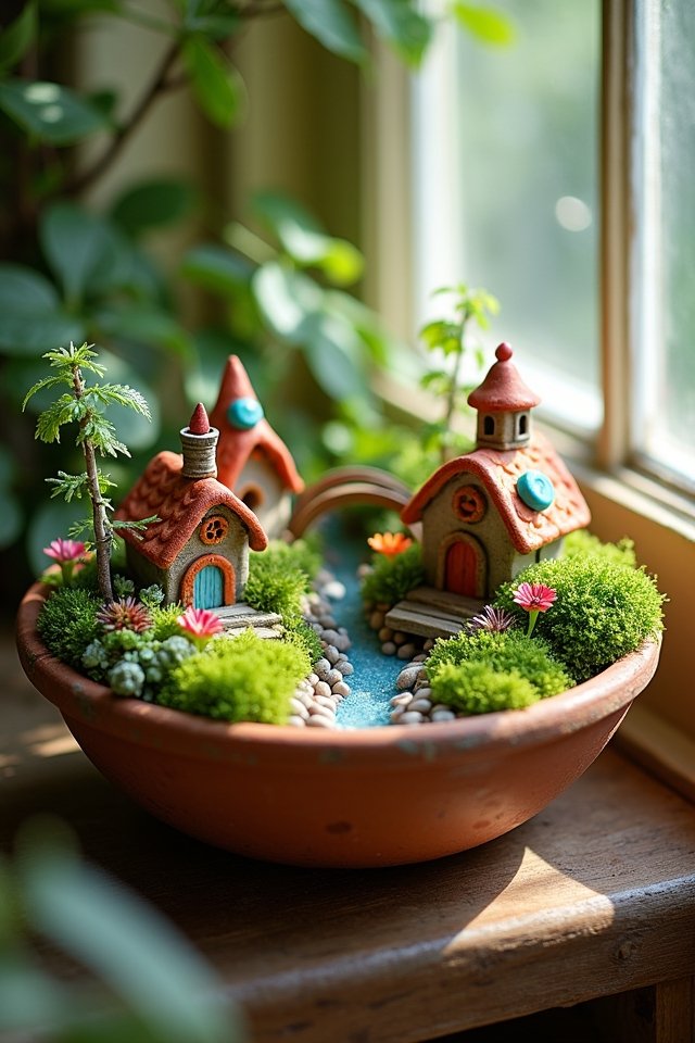 whimsical miniature fairy garden