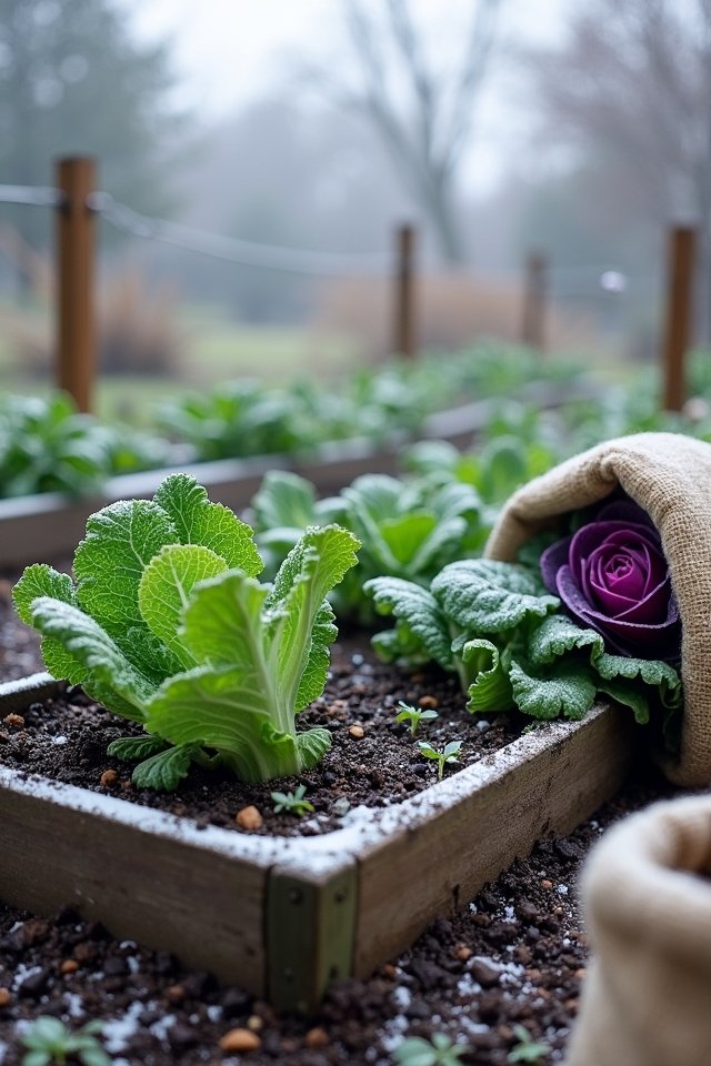 winter container herb gardening
