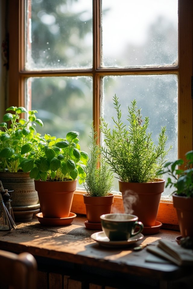 winter herb garden flavors