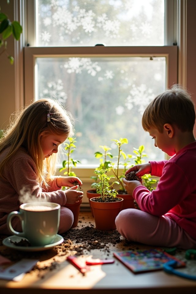 winter indoor herb gardening