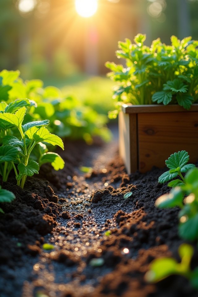 wood ash enhances garden growth